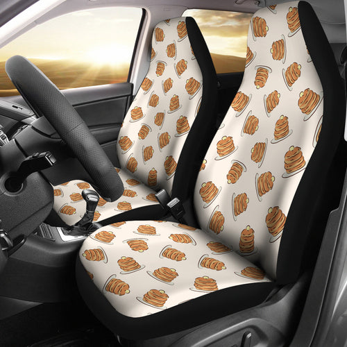 Pancake Pattern Print Design 01 Universal Fit Car Seat Covers