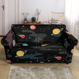 Space Pattern Loveseat Couch Slipcover