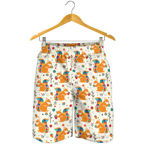 Squirrel Pattern Print Design 04 Men Shorts
