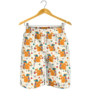 Squirrel Pattern Print Design 04 Men Shorts