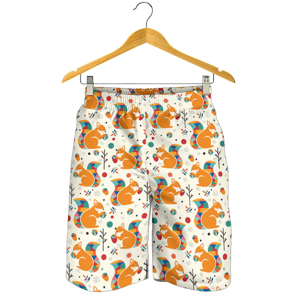 Squirrel Pattern Print Design 04 Men Shorts