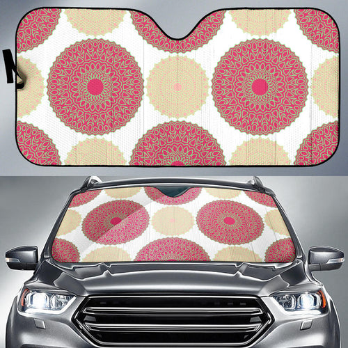 Circle Indian Pattern Car Sun Shade