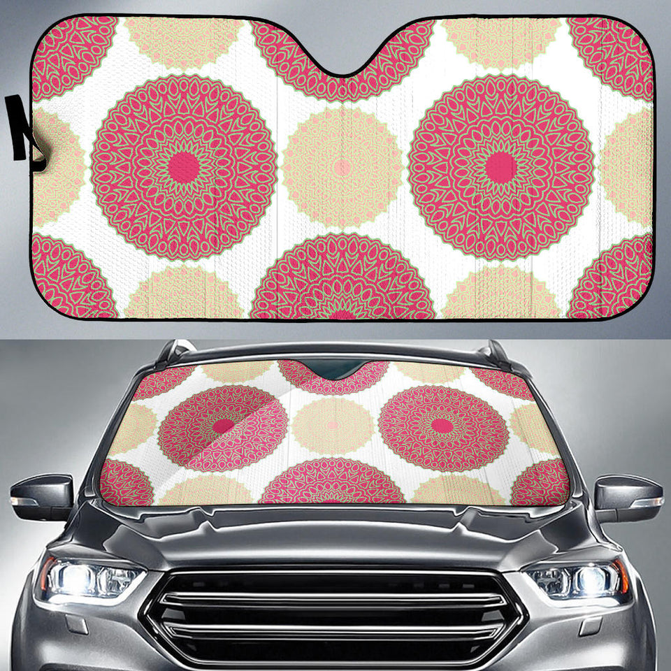 Circle Indian Pattern Car Sun Shade