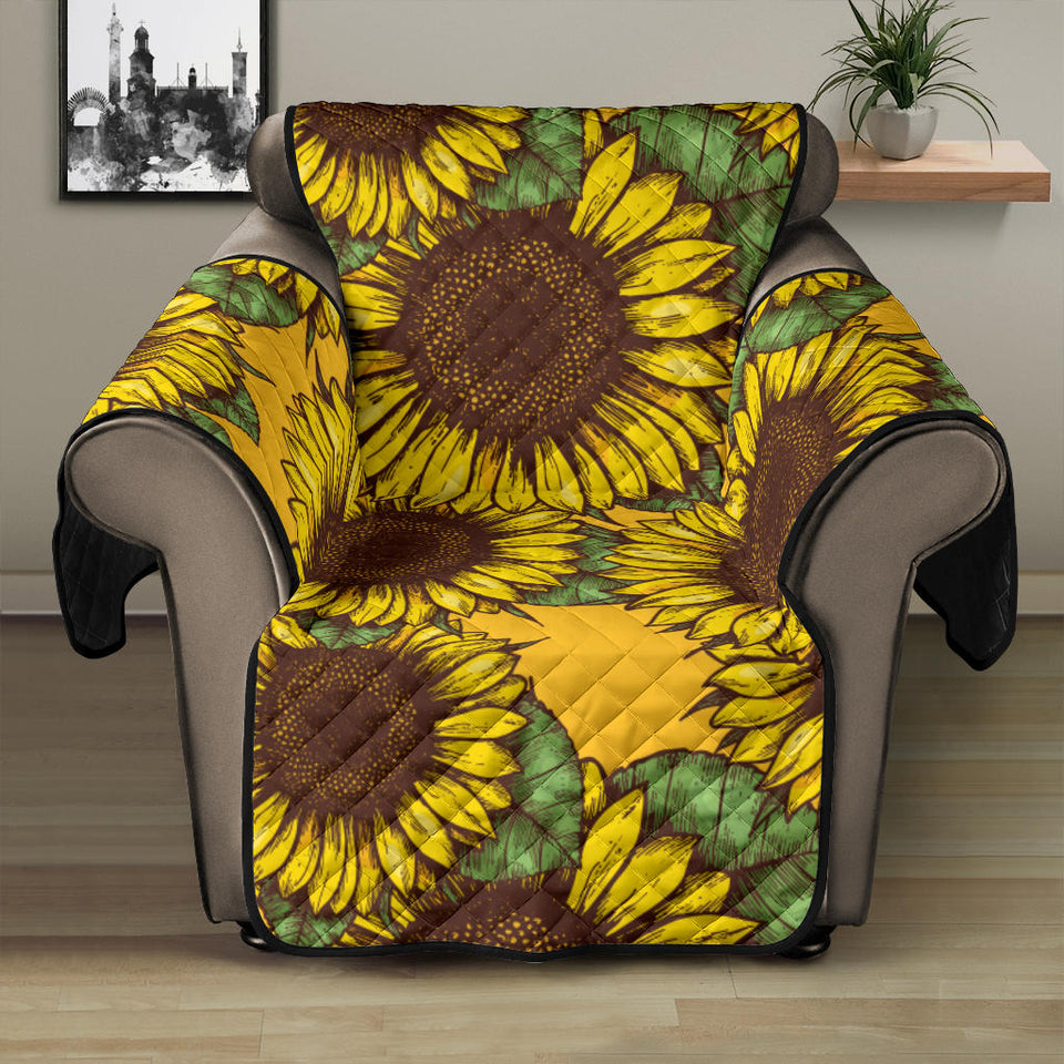 Sunflower pattern Recliner Cover Protector