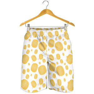 Potato Chips Pattern Print Design 03 Men Shorts