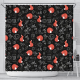 Fox Sleeping Fox Pattern Shower Curtain Fulfilled In US