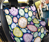 Colorful Clock Background Dog Car Seat Covers