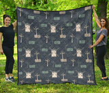 Windmill Tree Pattern Premium Quilt
