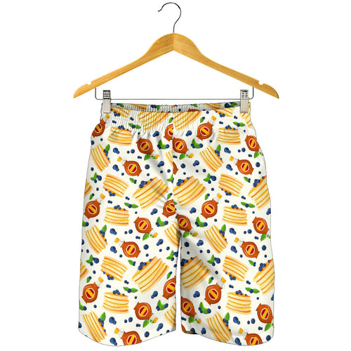 Pancake Pattern Print Design 02 Men Shorts