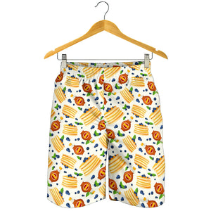 Pancake Pattern Print Design 02 Men Shorts