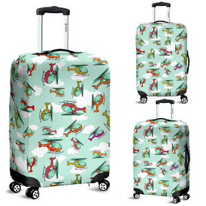 Helicopter Design Pattern Luggage Covers