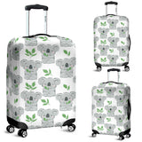 Hand Drawn Koala Leaves Pattern Luggage Covers