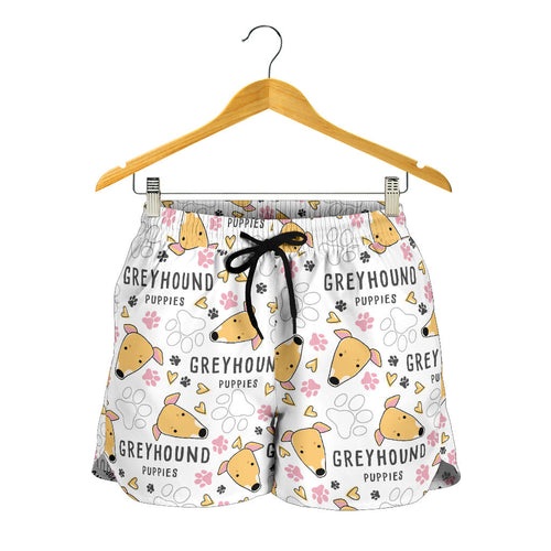 Greyhound Pattern Print Design 03 Women Shorts