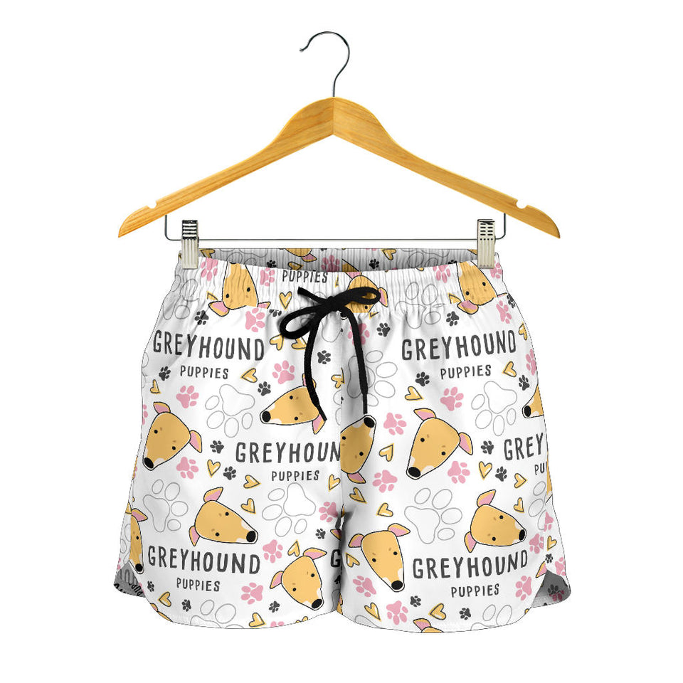 Greyhound Pattern Print Design 03 Women Shorts