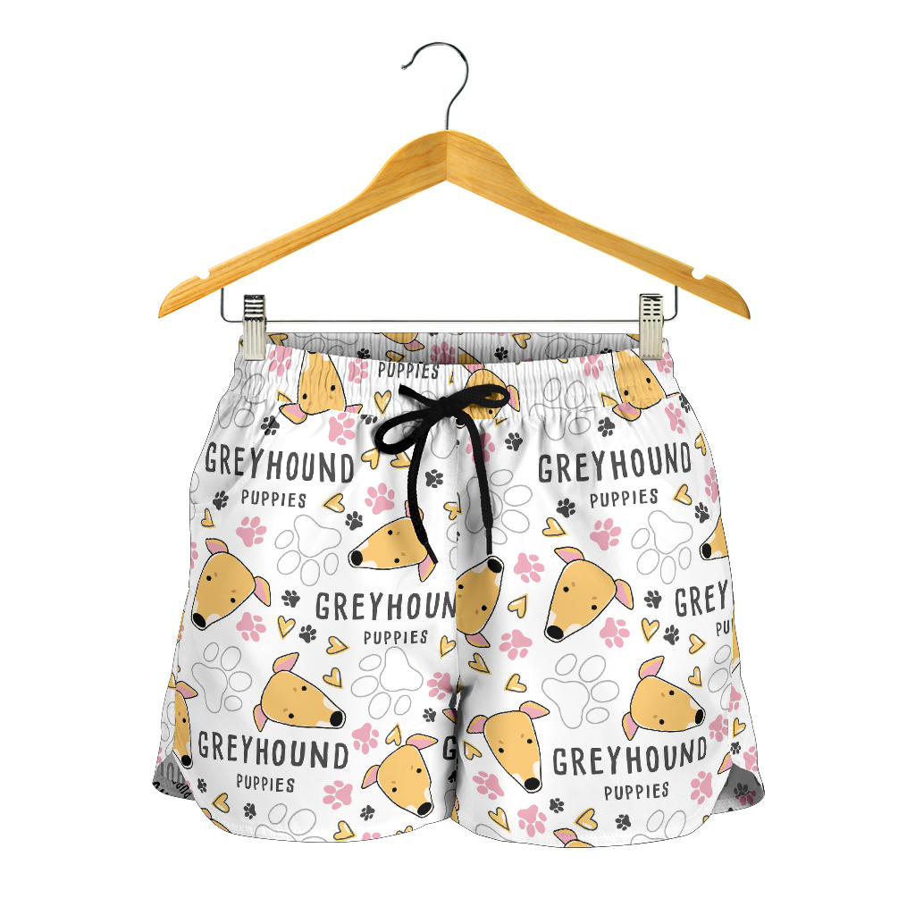 Greyhound Pattern Print Design 03 Women Shorts