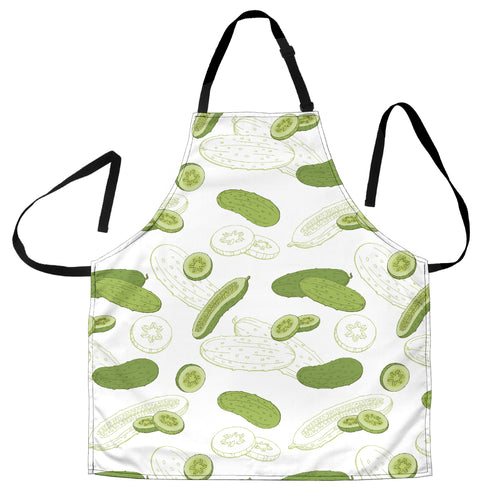 Cucumber Sketch Pattern Adjustable Apron