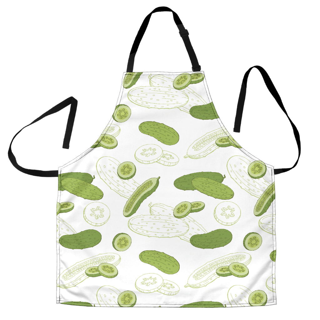 Cucumber Sketch Pattern Adjustable Apron