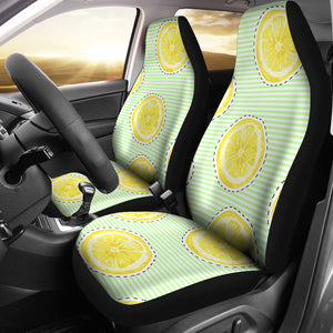 Slice Of Lemon Pattern Universal Fit Car Seat Covers