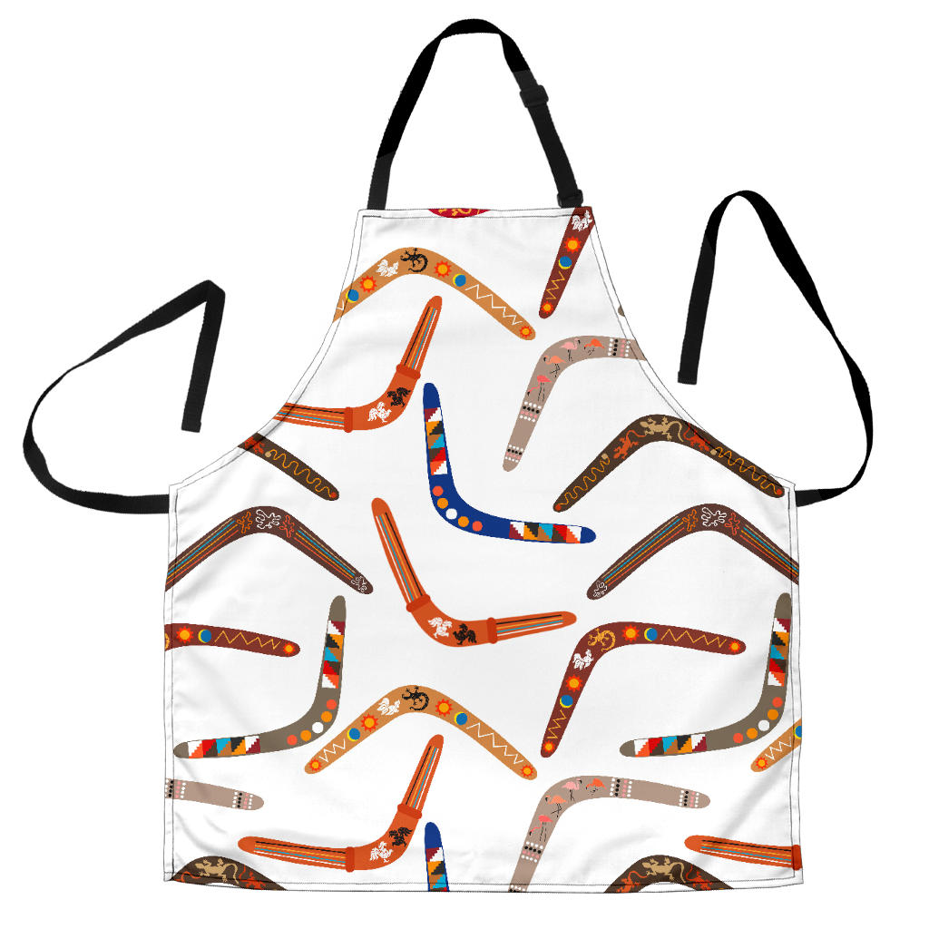 Boomerang Australian Aboriginal Ornament Pattern Adjustable Apron