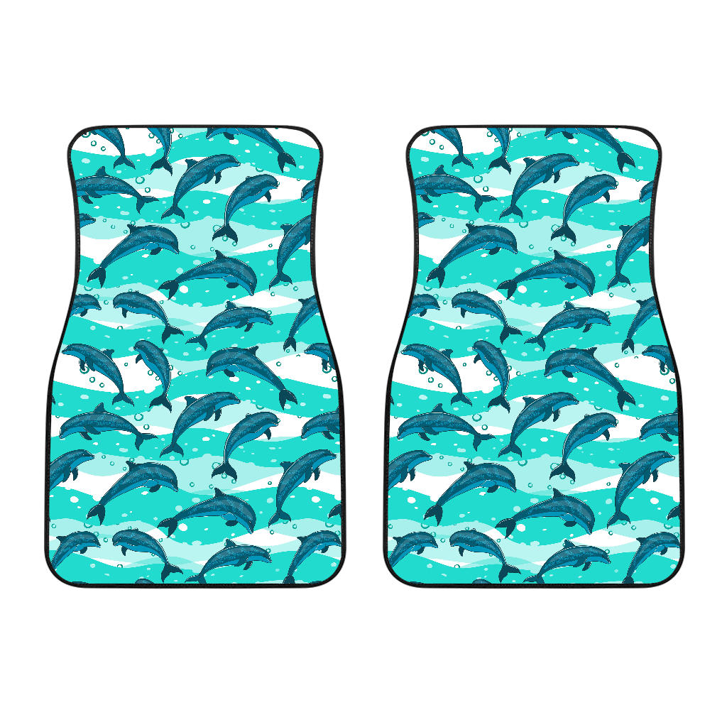 Dolphin Sea Pattern Front Car Mats