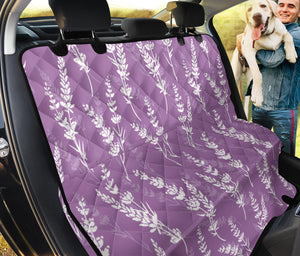 Lavender Flowers Purple Pattern Dog Car Seat Covers