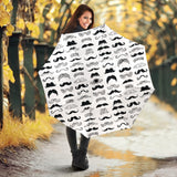 Mustache Beard Pattern Print Design 04 Umbrella
