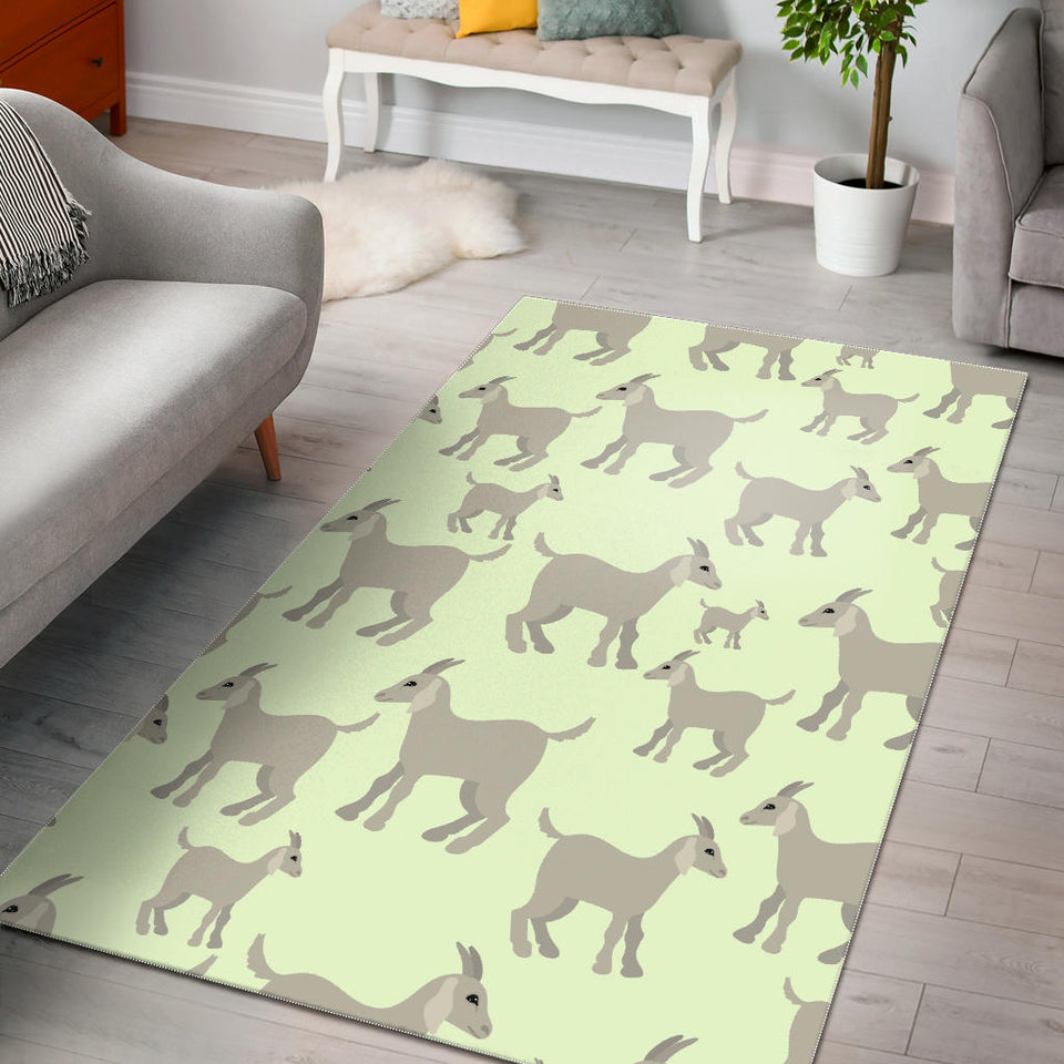 Little Young Goat Pattern Area Rug