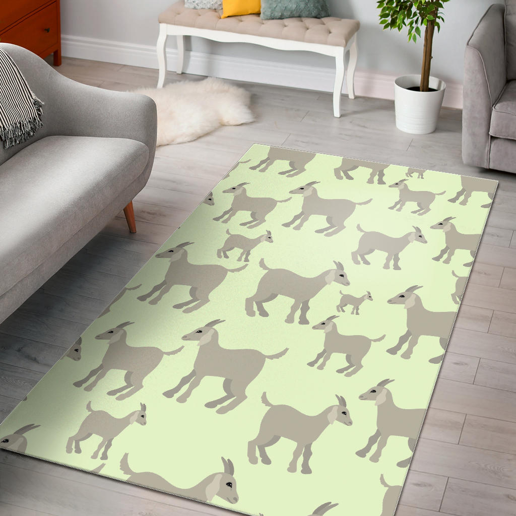 Little Young Goat Pattern Area Rug