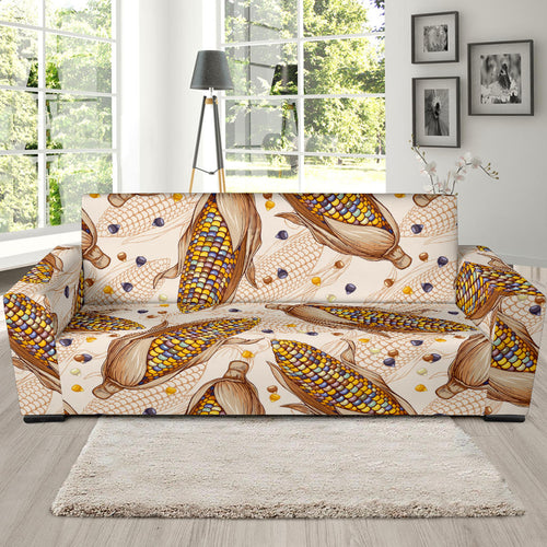 Corn Pattern Print Design 03 Sofa Slipcover