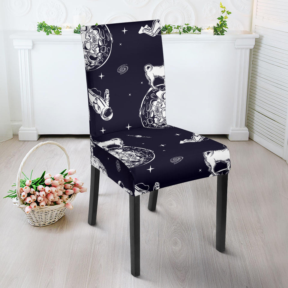 Chihuahua Space Helmet. Astronaut Pattern Dining Chair Slipcover