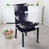 Chihuahua Space Helmet. Astronaut Pattern Dining Chair Slipcover