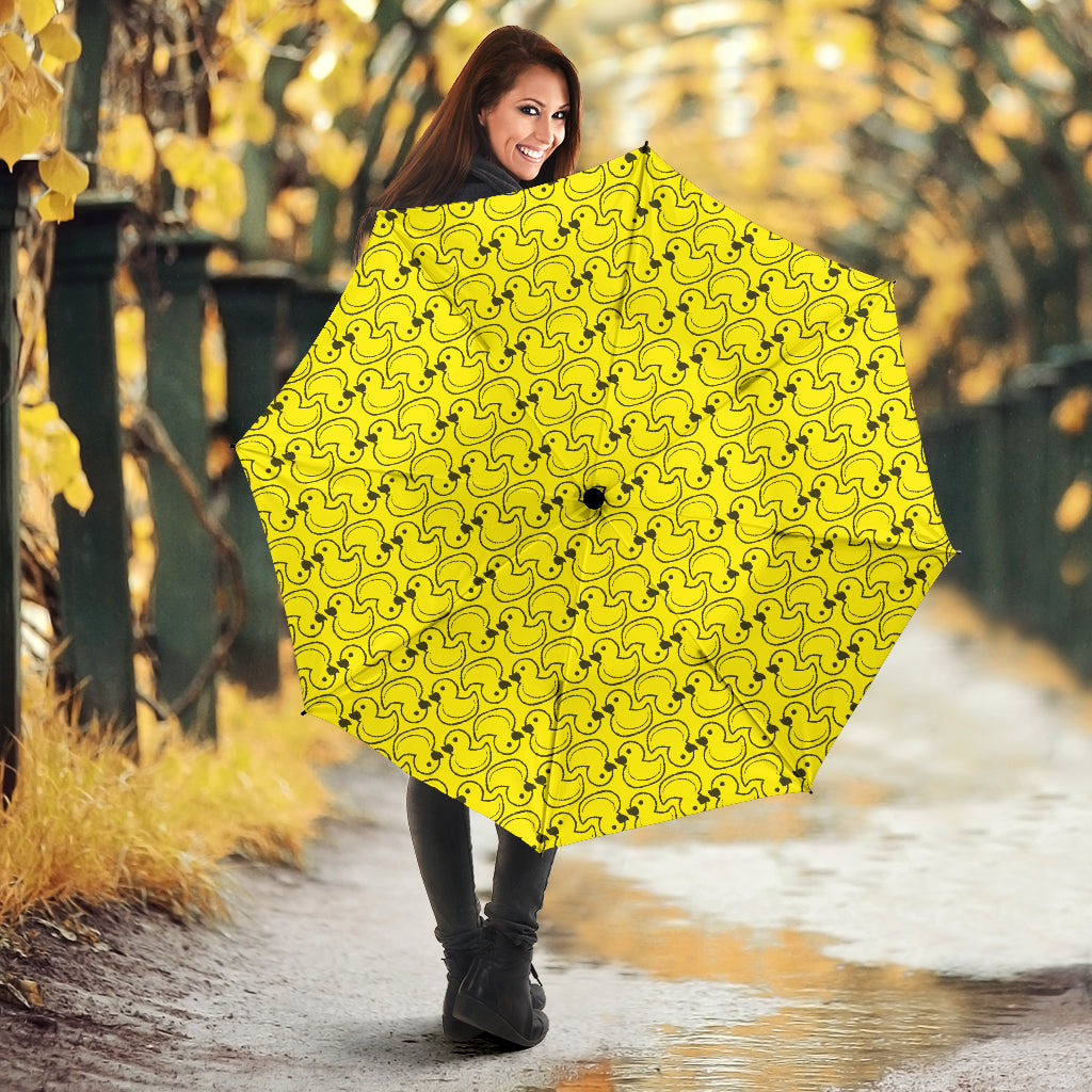 Duck Toy Pattern Print Design 02 Umbrella