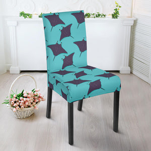 Stingray Pattern Print Design 02 Dining Chair Slipcover