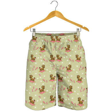 Yorkshire Terrier Pattern Print Design 01 Men Shorts