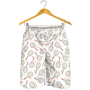 Tennis Pattern Print Design 04 Men Shorts