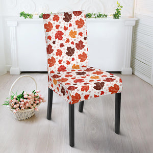 Colorful Maple Leaf Pattern Dining Chair Slipcover