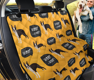 Boston Terrier Design Pattern Dog Car Seat Covers