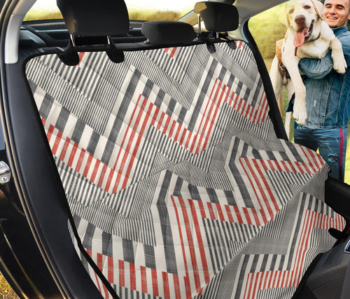 Zigzag Chevron Striped Pattern Dog Car Seat Covers