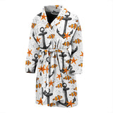 Clown Fish Pattern Print Design 02 Men's Bathrobe