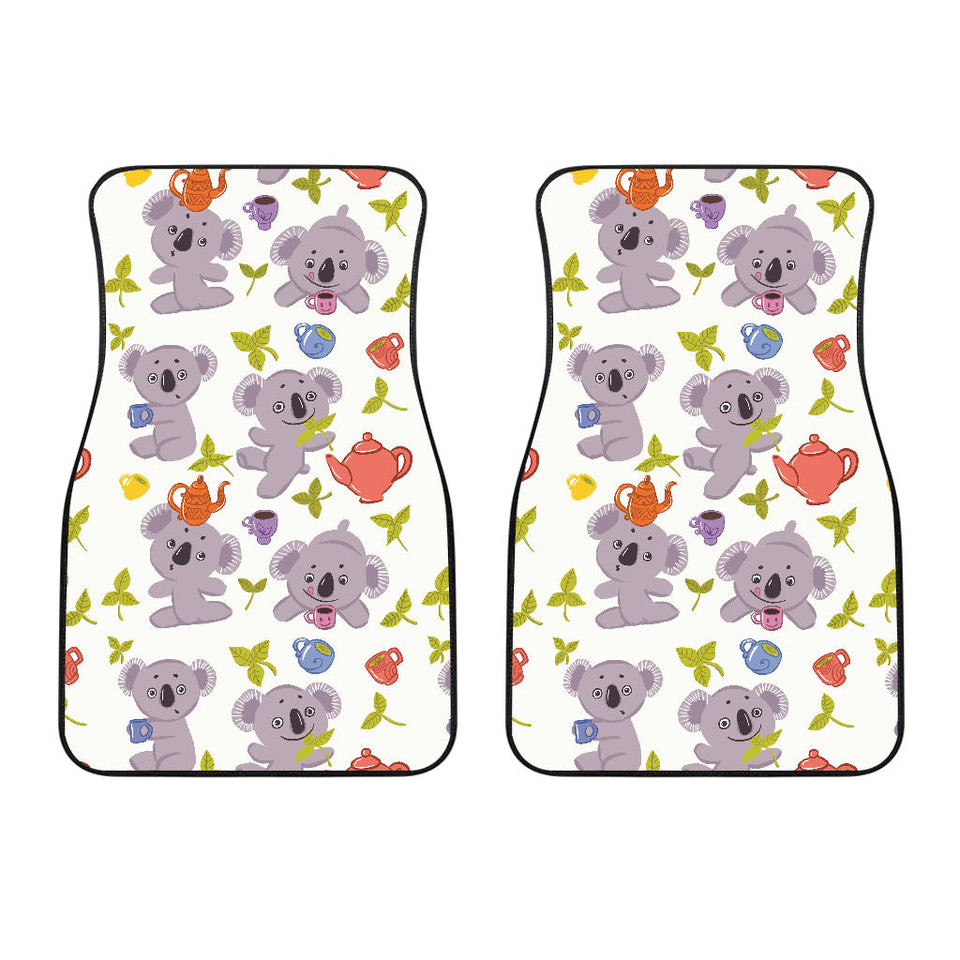 Cute Koalas Teapots Tea Front Car Mats