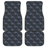 Swordfish Pattern Print Design 03 Front and Back Car Mats