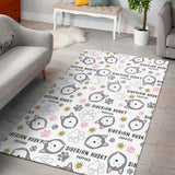 Siberian Husky Design Pattern Area Rug