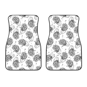 Hand Drawn French Fries Pattern Front Car Mats