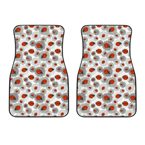 Ladybug Pattern Print Design 05 Front Car Mats
