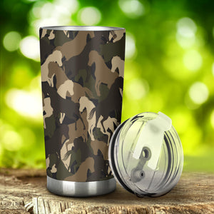 Horse Camo Camouflage Pattern Tumbler