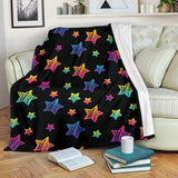 Colorful Star Pattern Premium Blanket