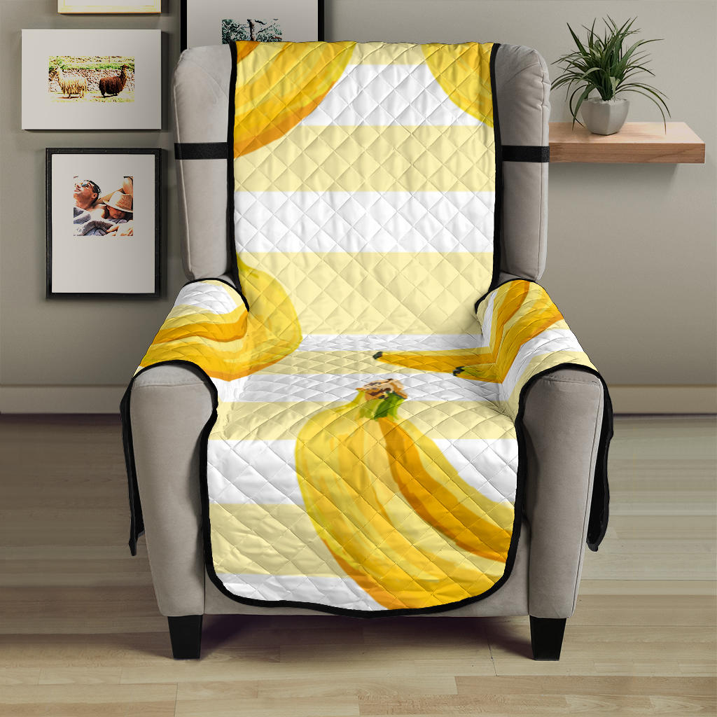 Banana pattern blackground Chair Cover Protector