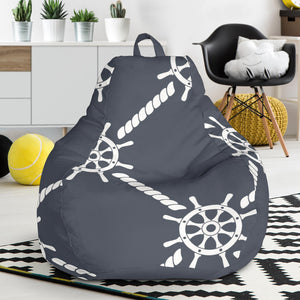 Nautical Steering Wheel Rope Pattern Bean Bag Cover