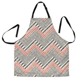 Zigzag Chevron Striped Pattern Adjustable Apron