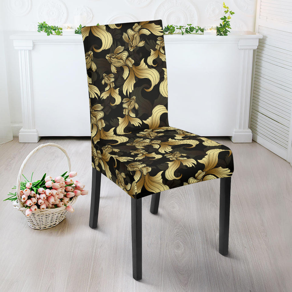 Goldfish Pattern Print Design 01 Dining Chair Slipcover